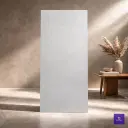 Linsey Bianco tile features a soft light-grey to off-white surface with a smooth, minimal stone texture, creating a calm, modern, and elegant look for contemporary interiors.