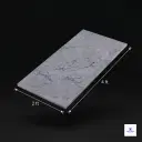 Grey marble look porcelain slab tile 2x4 ft with blue natural veins texture, elegant marble finish tile for luxury flooring