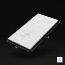 Light grey marble look porcelain tile 2x4 ft with subtle natural veining, modern marble finish tile for luxury interior flooring and walls.”