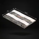 Glossy marble gold strip wall tile featuring a stylish mix of dark marble, white marble, and gold veining, ideal for modern bathroom and kitchen wall decor