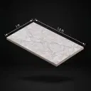 Glossy grey marble wall tile with elegant natural veining, perfect for modern bathrooms, kitchen backsplashes, and sophisticated interior wall designs.