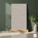 Full body matt vitrified tile featuring a modern linear geometric pattern with a subtle textured finish, perfect for creating stylish feature walls and adding a contemporary architectural look to interior spaces