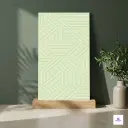 Light sage green geometric textured decorative wall panel tile for modern interior walls
