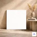 White subtle stone look porcelain tile minimalist texture modern interior floor and wall tile design