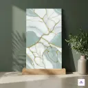 Green Botanic green gold Glossy 2x4 ft 8.5mm Tile | TL-53492-D | mockup image
