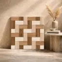 PAVER BRICK 13 Brick Pattern Outdoor 1.6x1.6 ft 11mm Parking Tile | TL-53522-C | mockup image