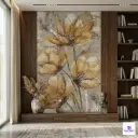 PIXEL-912 Golden Tulip Botanical Digital Matt Wall 1x1 ft 9.5mm Tile | TL-53879-F | application image