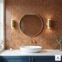 RSM-120 Light Brown Grid-Style Mosaic Matt 1x1 ft 5mm pool tile | TL-53902-K | application image