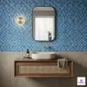 PMT-98-400 Light Blue Grid-Style Porcelain Mosaic 0.9x09 ft 8mm tile | TL-53945-A | application image