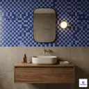 PMT-98-401 Grey Blue Grid-Style Porcelain Mosaic 0.9x09 ft 8mm tile | TL-53945-B | application image