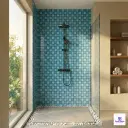 PMT-48-404 Sea Green Grid-Style Porcelain Mosaic 0.9x09 ft 6mm tile | TL-53950-B | application image