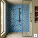 PMT-73-401 Dark Blue Grid-Style Porcelain Mosaic 0.9x09 ft 6mm tile | TL-53960-C | application image