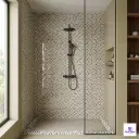 GMT-444 Brown Grid-Style Glass Mosaic 1x1 ft 4mm tile | TL-53965-D | application image