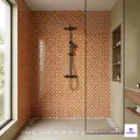 GMT-999 Red Grid-Style Glass Mosaic 1x1 ft 4mm tile | TL-53965-H | application image