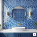 CMT-48-602 Blue Mosaic Glossy Pool 1x1 ft 4mm tile | TL-53981-A | application image