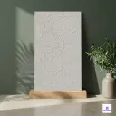 Damasco Gris Bloom Floral Carving Matt Porcelain 2x4 ft 8.5mm tile | TL-54010-B | mockup image