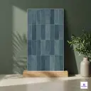 Subway Dusty Blue Decor Patterned Matt Porcelain 2x4 ft 8.5mm tile | TL-54042-B | mockup image