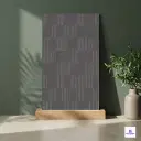 Vegas Charcoal Barcode Stone Look Carving Matt Porcelain 2x4 ft 8.5mm tile | TL-54053-B | mockup image