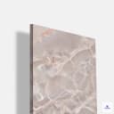 Beige onyx marble look laminate panel with soft natural veins luxury interior wall and furniture surface design