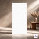 White terrazzo speckled porcelain tile slab large format modern minimalist interior wall and floor tile