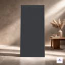 Full body matt vitrified tile with a deep nero plain finish and fine textured surface, ideal for creating bold, modern, and sophisticated interior floors.