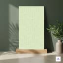 Full body matt vitrified tile featuring a subtle geometric triangular pattern in a refreshing lime green tone, designed to add a modern and lively accent to walls while offering durability, low maintenance, and long-lasting performance