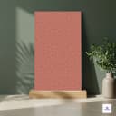 Full body matt vitrified tile featuring a subtle geometric triangular pattern in a rich brick red tone, designed to create warm and contemporary feature walls while offering high durability, easy maintenance, and long-lasting performance