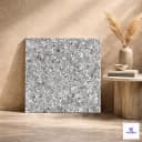 Grey terrazzo stone look porcelain tile modern speckled texture floor and wall tile