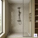 GMT-444 Brown Grid-Style Glass Mosaic 1x1 ft 4mm tile | TL-53965-D | application image