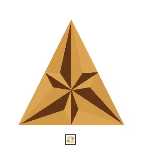 Modern 3D Look Gold Lexus Wall Panel (0.64x0.56 ft | 38 mm)-0