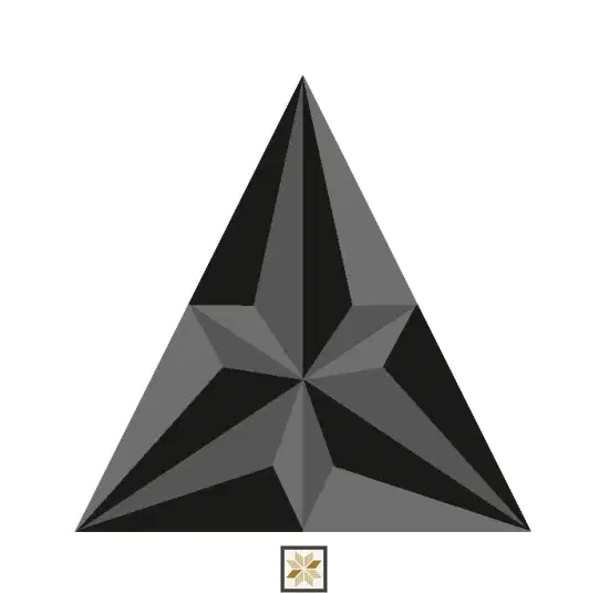 Modern 3D Look Black Lexus Wall Panel (0.64x0.56 ft | 38 mm)-0