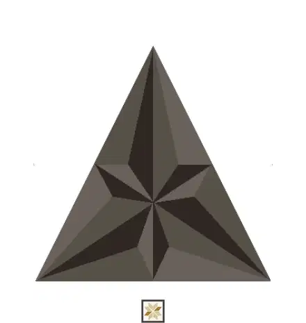 Modern 3D Look Mink Lexus Wall Panel (0.64x0.56 ft | 38 mm)-0