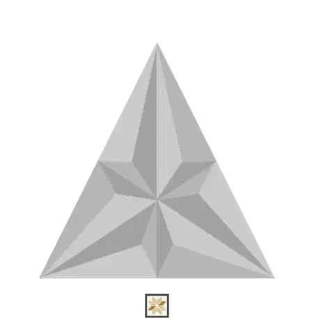 Modern 3D Look Silver Lexus Wall Panel (0.64x0.56 ft | 38 mm)-0