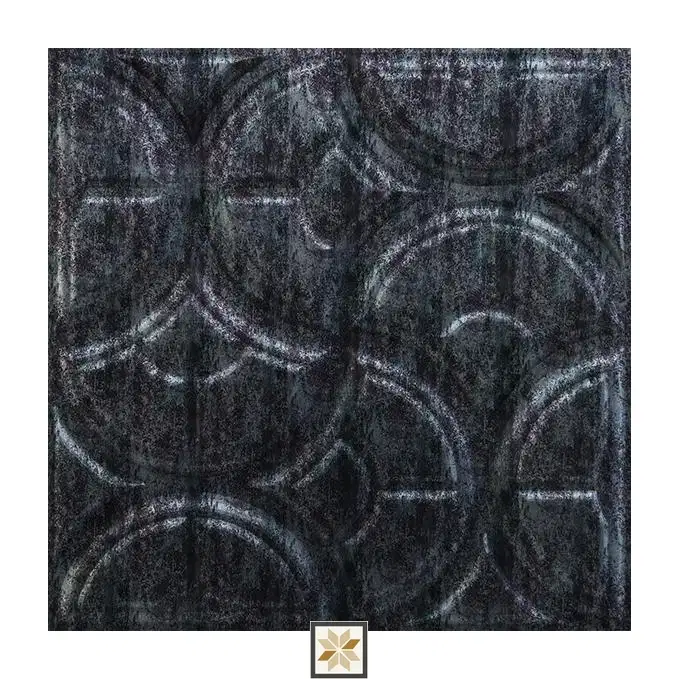 Modern Patterned Look Black Luna Wall Panel (1.6x1.6 ft | 15 mm)-0
