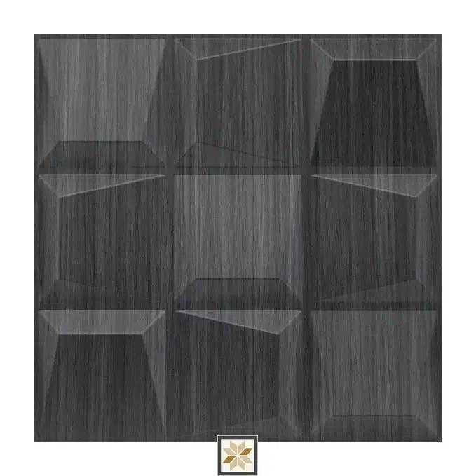 Modern Wood Look Grey Cubical Wall Panel (1.6x1.6 ft | 15 mm)-0