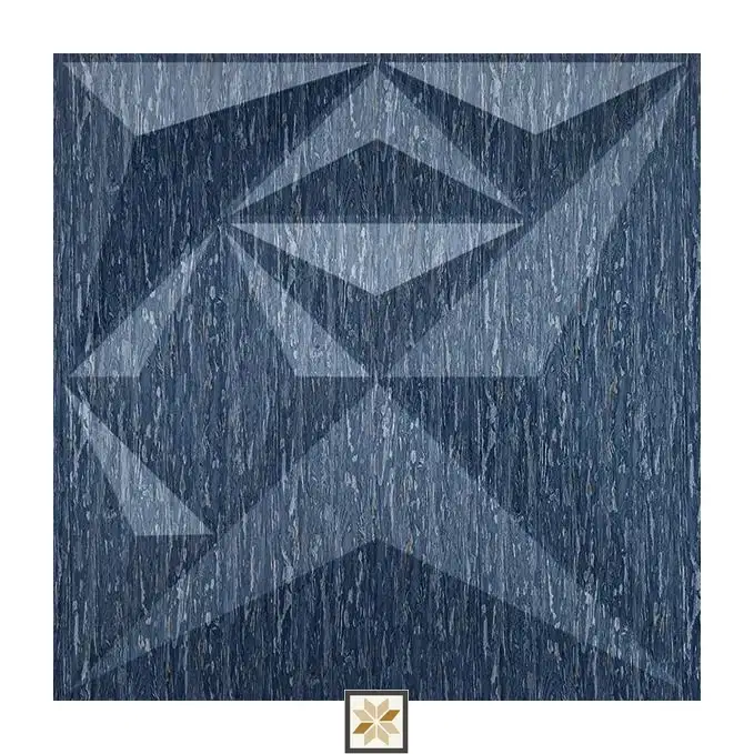 Modern Patterned Look Blue Diamond Wall Panel (1.6x1.6 ft | 15 mm)-0