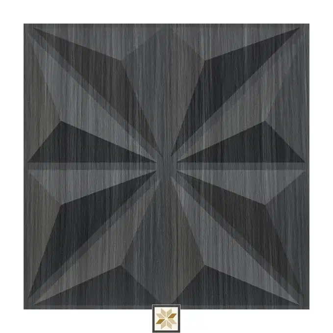 Modern Wood Look Grey Crystal Wall Panel (1.6x1.6 ft | 15 mm)-0