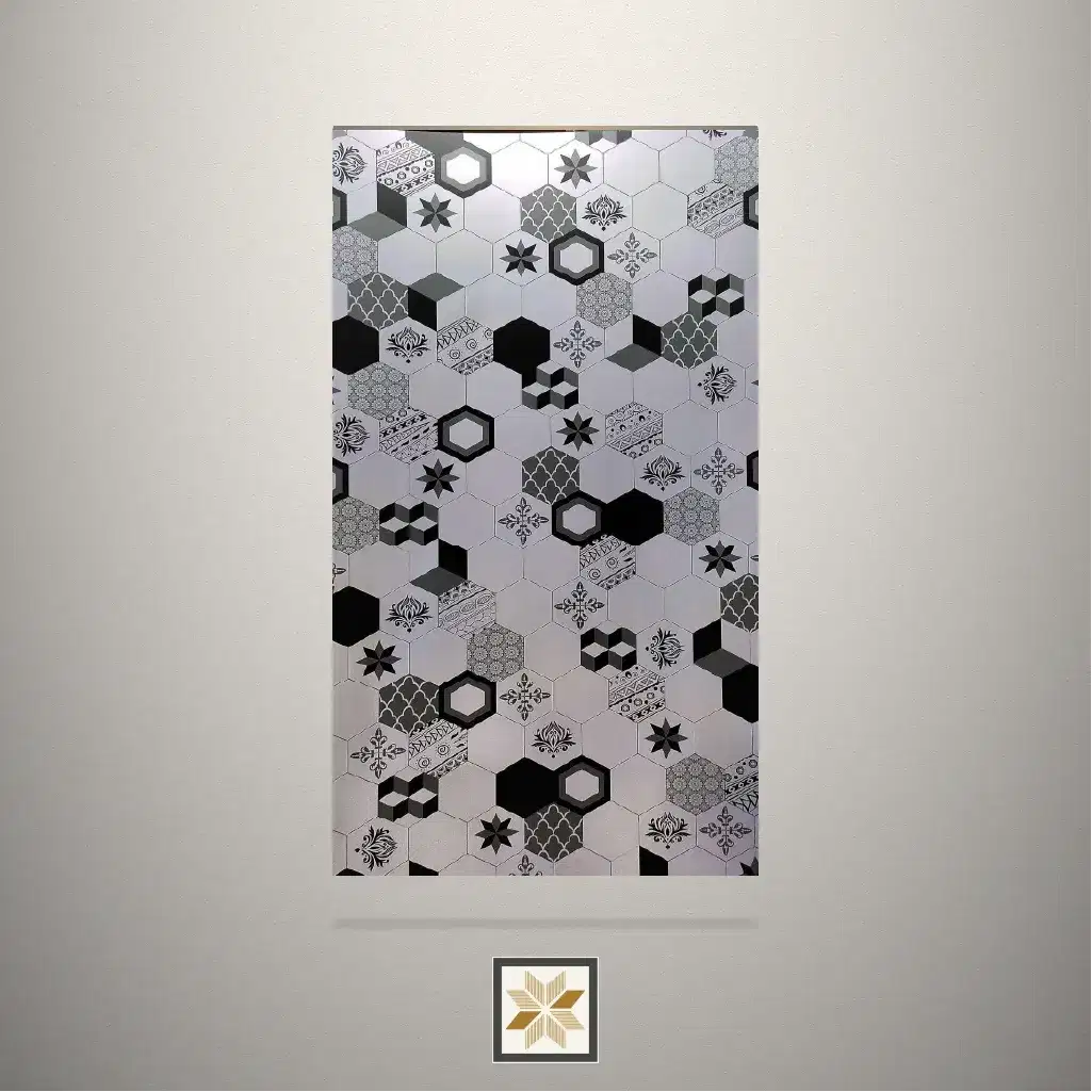 Textured Pattern Grey Laminate (8x4 feet,1 mm): LM-10835-0