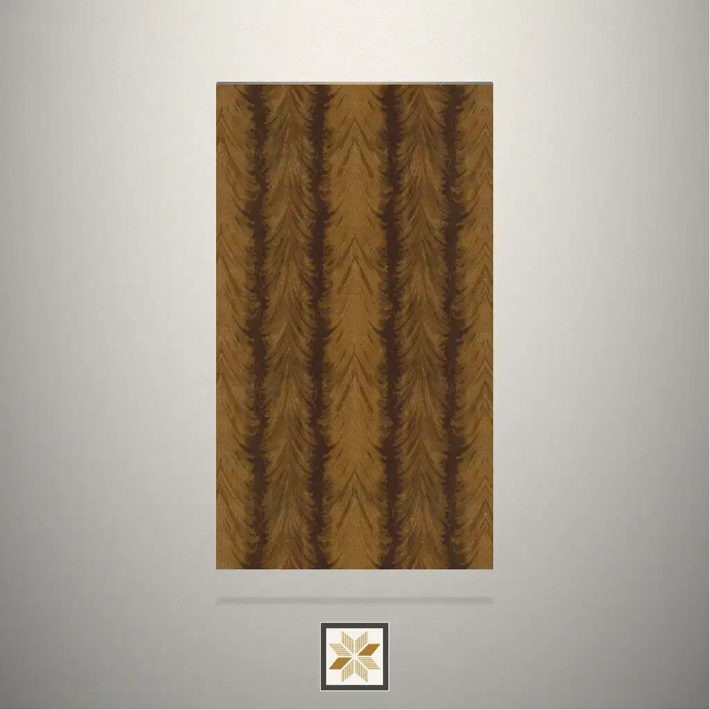 Textured Pampus Mahagony Wooden Brown Laminate (8x4 feet,1 mm): LM-10878-0