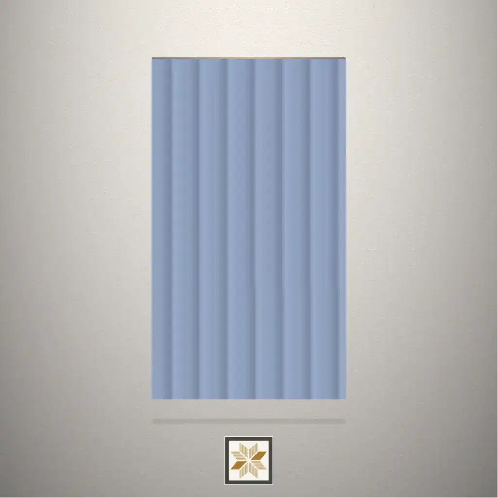 Hershey Grey Fluted Grey Laminate (8x4 feet,1 mm): LM-12756-0