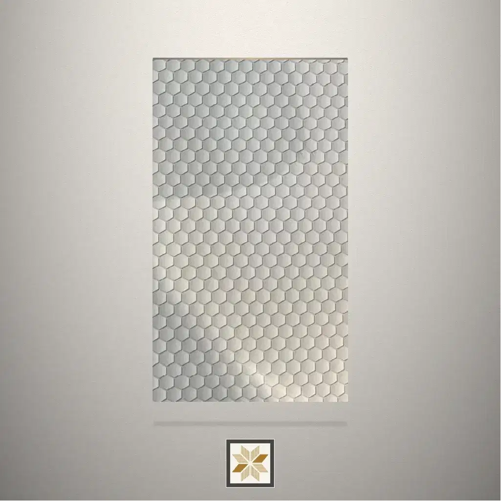 Textured Digital Printed White Laminate (8x4 feet,1 mm): LM-12776-0