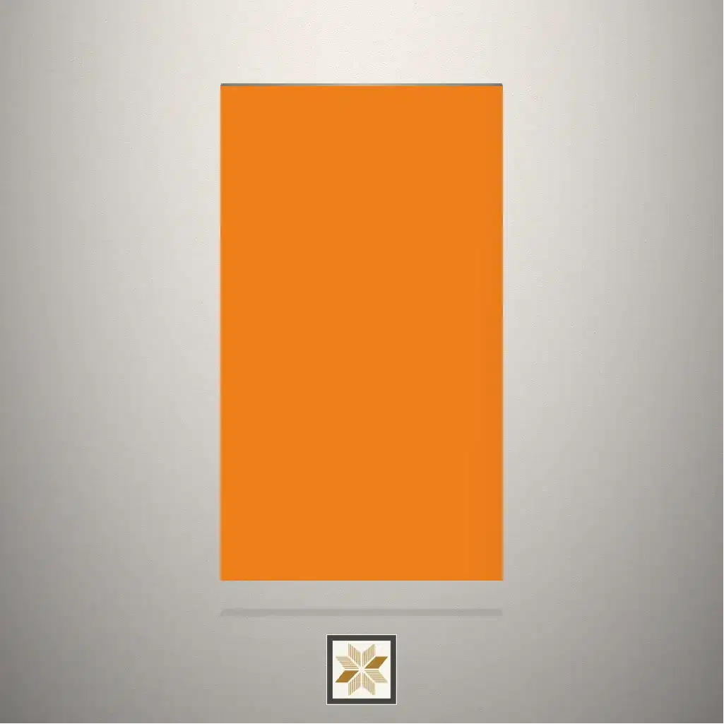 Suede Solid Color Orange Laminate (8x4 feet,1 mm): LM-13675-0