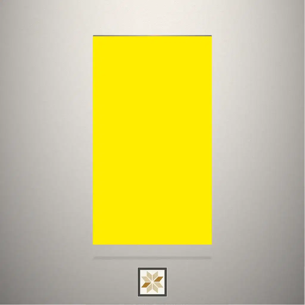 Suede Solid Color Yellow Laminate (8x4 feet,1 mm): LM-13712-0