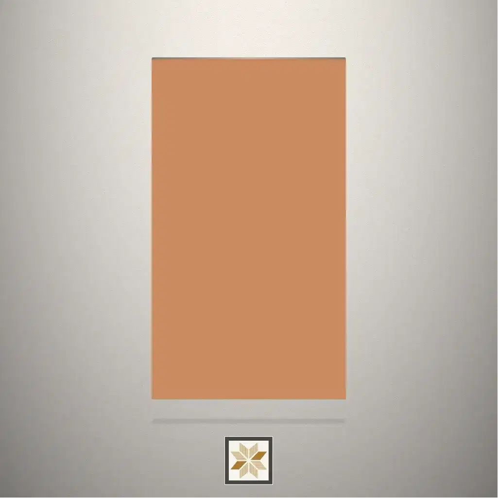 Textured Burnt Sienna Solid Color Beige Laminate (8x4 feet,1 mm): LM-14283-0