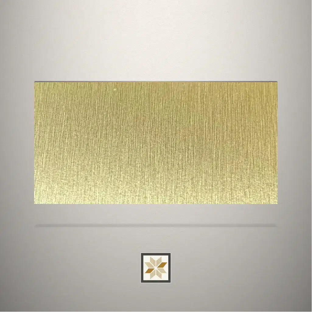 Textured Gold Brush Metal Gold Laminate (8x4 feet,1 mm): LM-14536-0