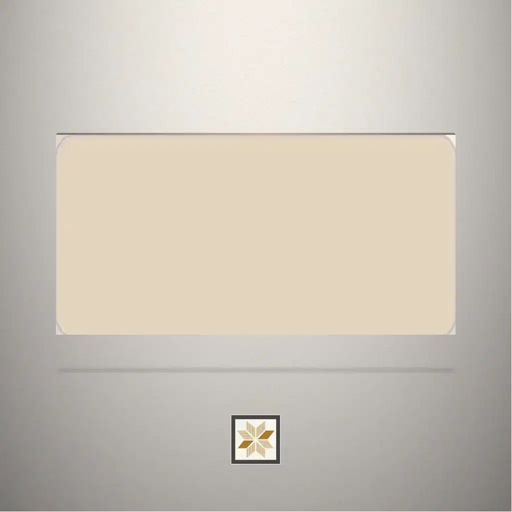 High Gloss Almond Solid Color Beige Laminate (8x4 feet,1 mm): LM-15268-0