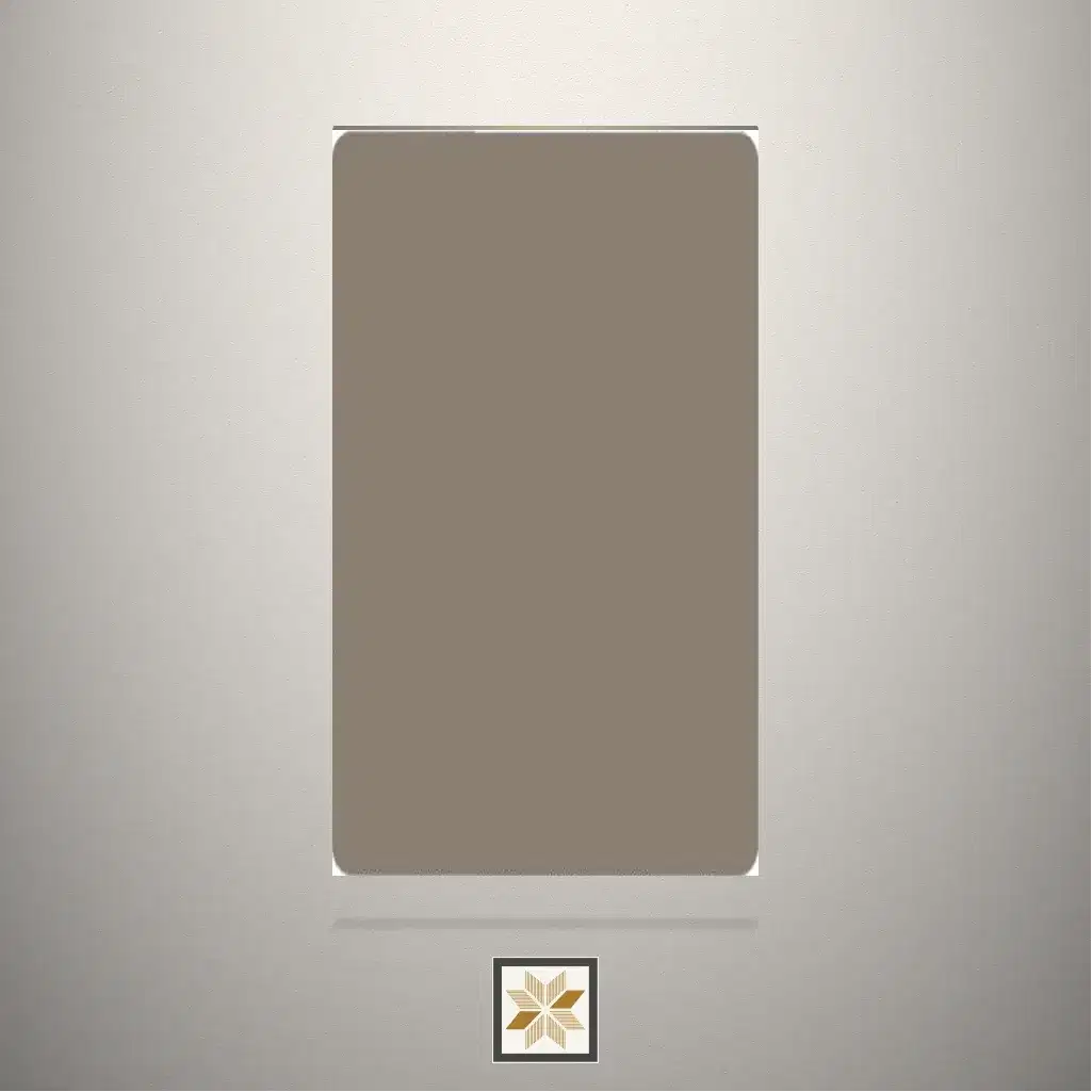 PU(Polyurethane) Gaunlet Grey Solid Color Brown Laminate (8x4 feet,1 mm): LM-15389-0