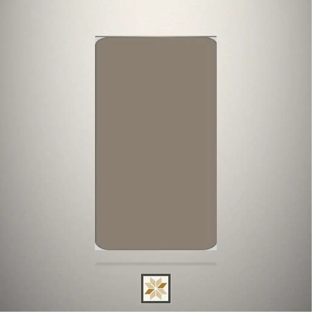 Super Matt Gauntlet Grey Solid Color Brown Laminate (8x4 feet,1 mm): LM-15393-0