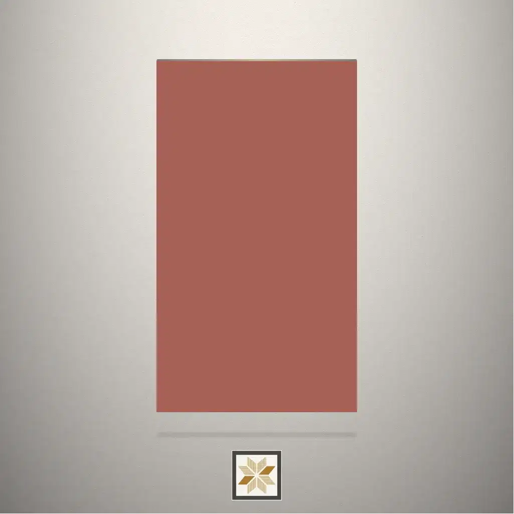 High Gloss Scarlet Red Solid Color Brown Laminate (8x4 feet,1.5 mm): LM-15942-0