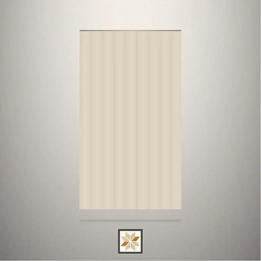 High Gloss Fluted Beige Laminate (8x4 feet,2.5 mm): LM-15954-0